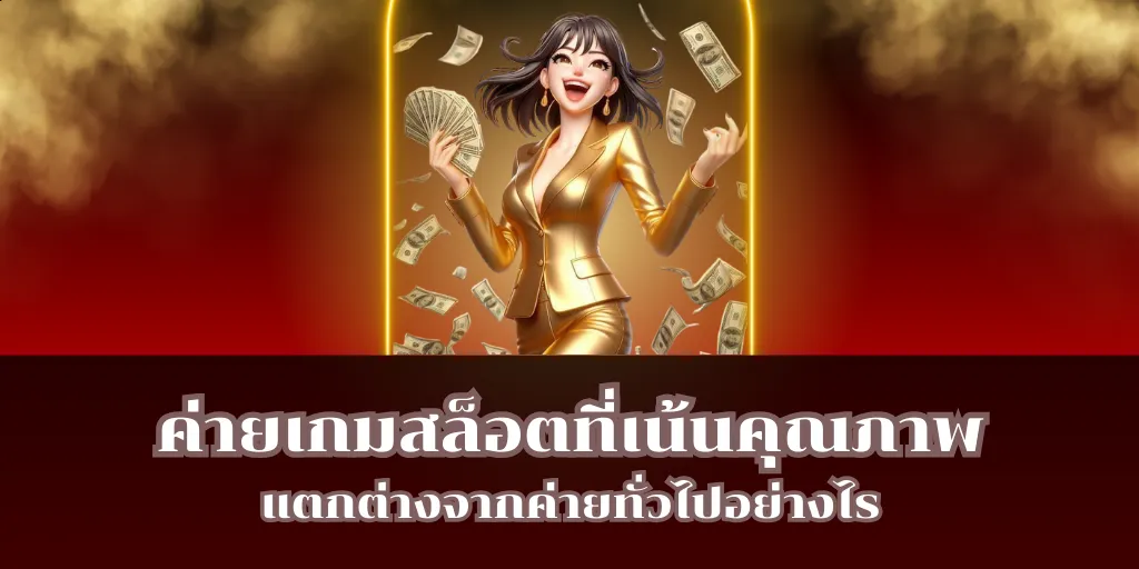 ค่ายเกมสล็อตที่เน้นคุณภาพ แตกต่างจากค่ายทั่วไปอย่างไร